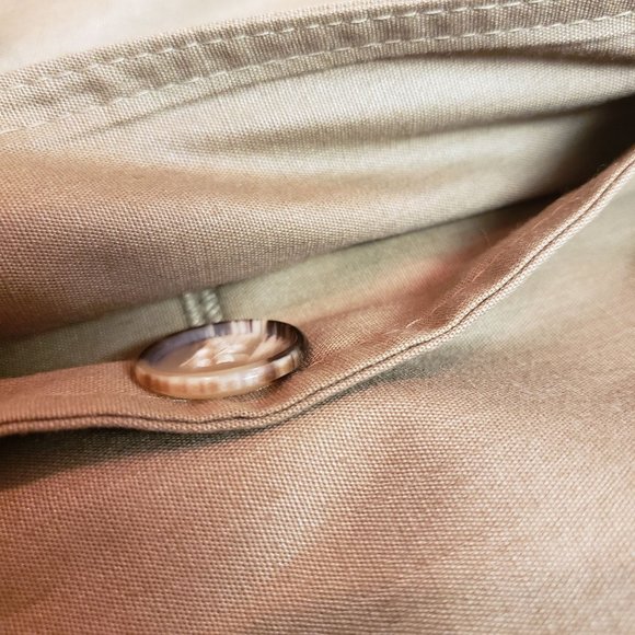 Vintage Misty Harbor Trench Wrap coat size 12US single breast Khaki mid calf - Picture 15 of 16